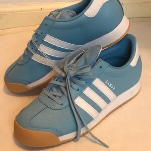 Adidas Samoa Light Blue & White Sneakers Brand New with Tag -- Size 7--